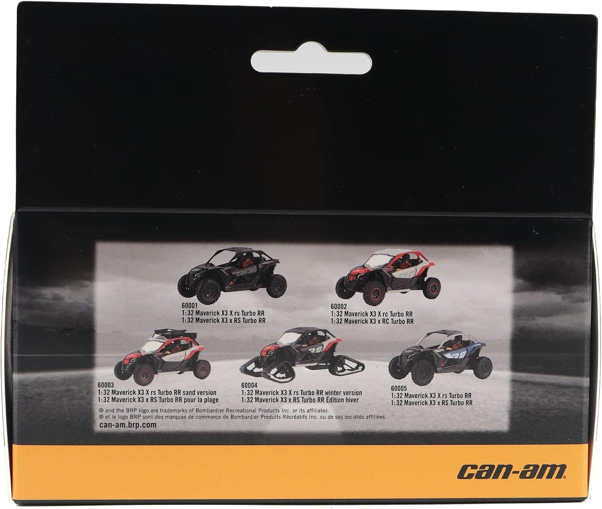 Diecast Masters Can-Am Maverick X3 X RC Turbo RR 1:32 diecast model, Chalk Gray & Magma Red #60002 – view 4