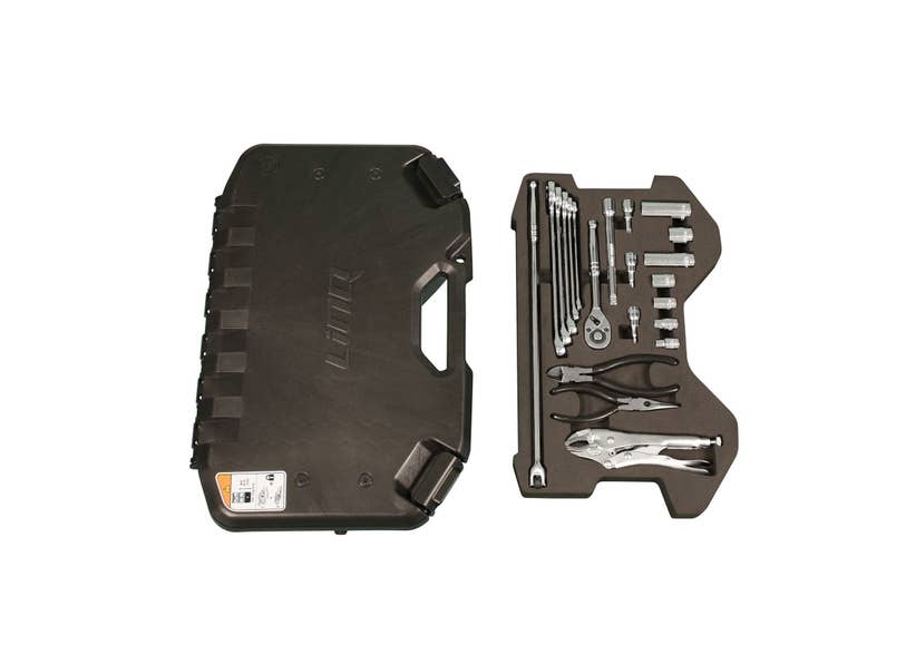 Can-Am LinQ Tool Kit black case with sockets wrenches and pliers set