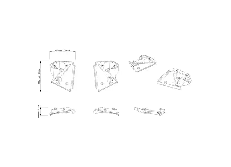 Bras triangulaire arrière en aluminium Can-Am Outlander G3, Outlander 6 X 6