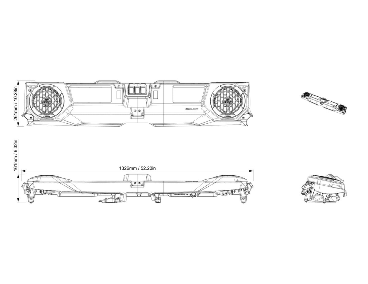 Can-Am Defender Rockford Fosgate Audio System (Level 2)