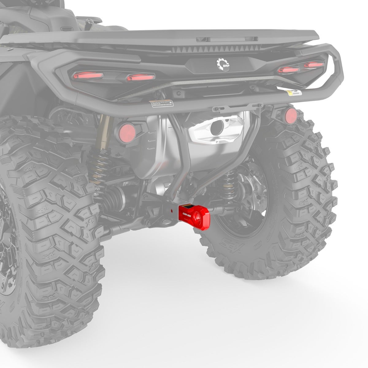 Can-Am 2 in. Soft Shackle Hitch Receiver installed in a receiver, 715010784