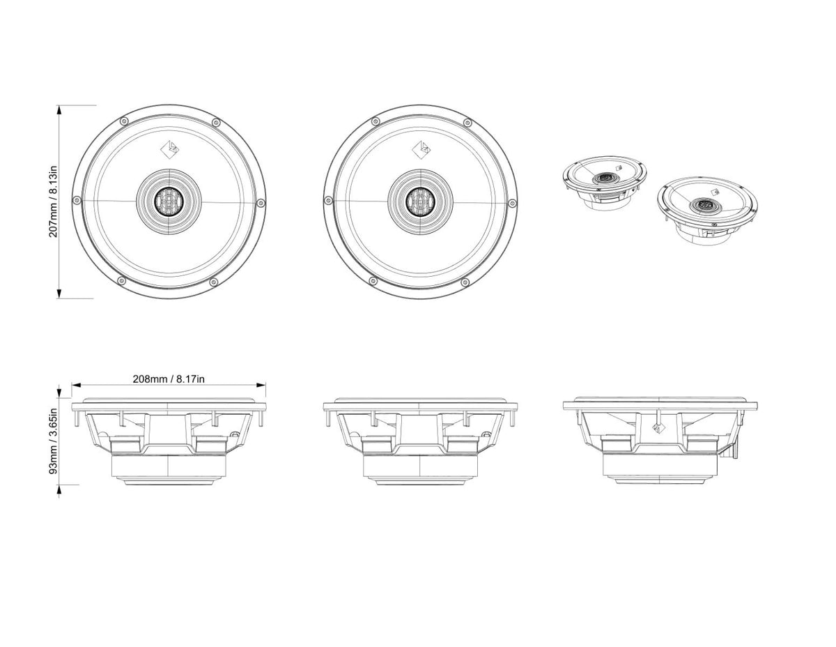Can-Am Defender Max Add-On Rear Speakers for Rockford Fosgate Audio Roof