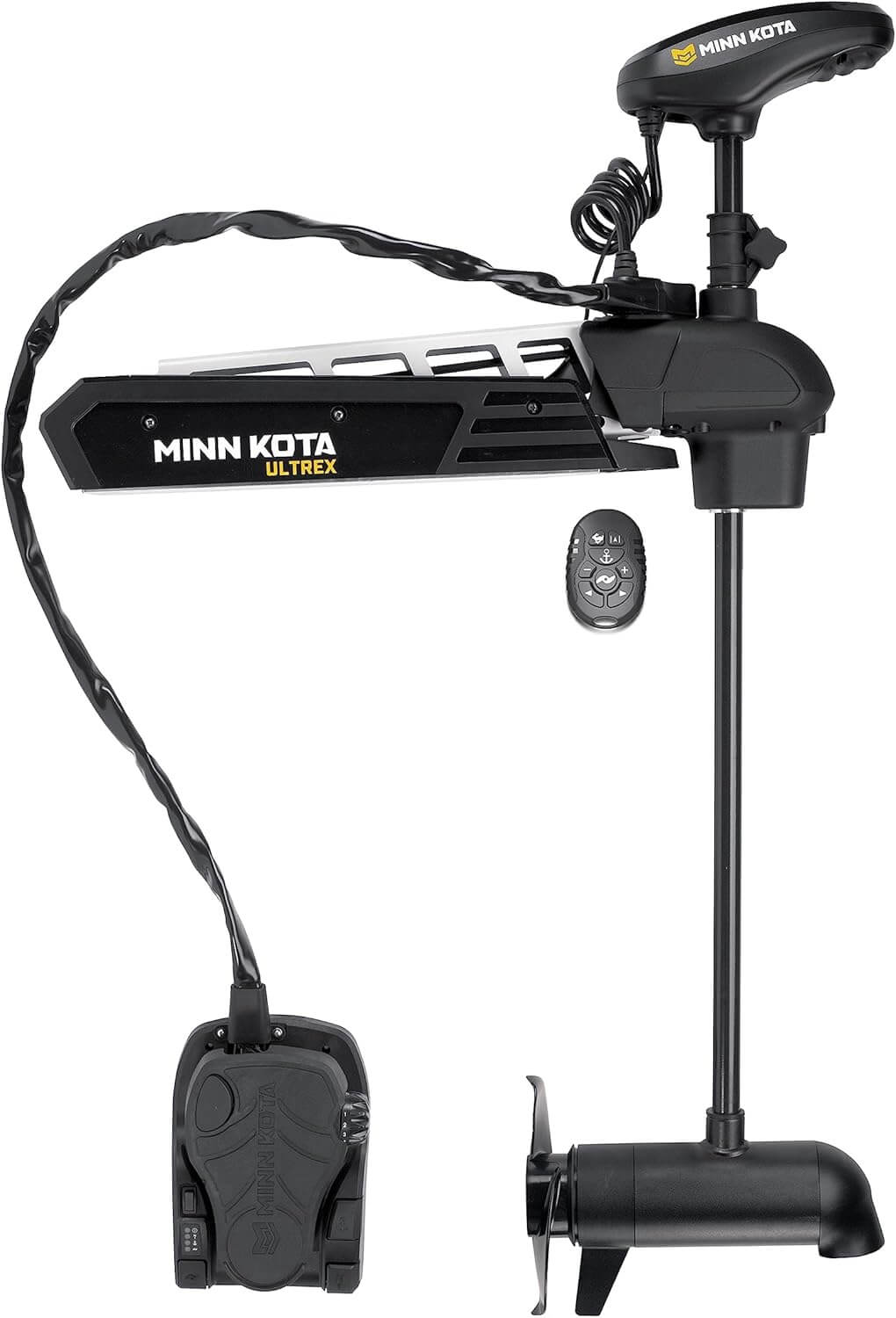 Minn Kota 1368896 Ultrex™ Bow Mount Freshwater Trolling Motor, 112 lbs. Thrust, 52" Shaft, 36 Volts w/Micro Remote, Foot Pedal & Dual Spectrum CHRP Sonar