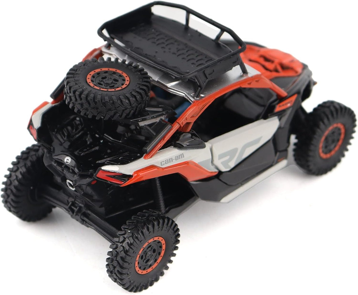 Diecast Masters Can-Am Maverick X3 X RS Turbo RR Sand Version 1:32 diecast model, Chalk Gray & Magma Red #60003 – view 1