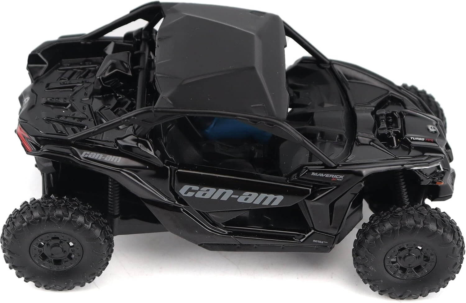Black Can-Am off-road vehicle model on a white background
