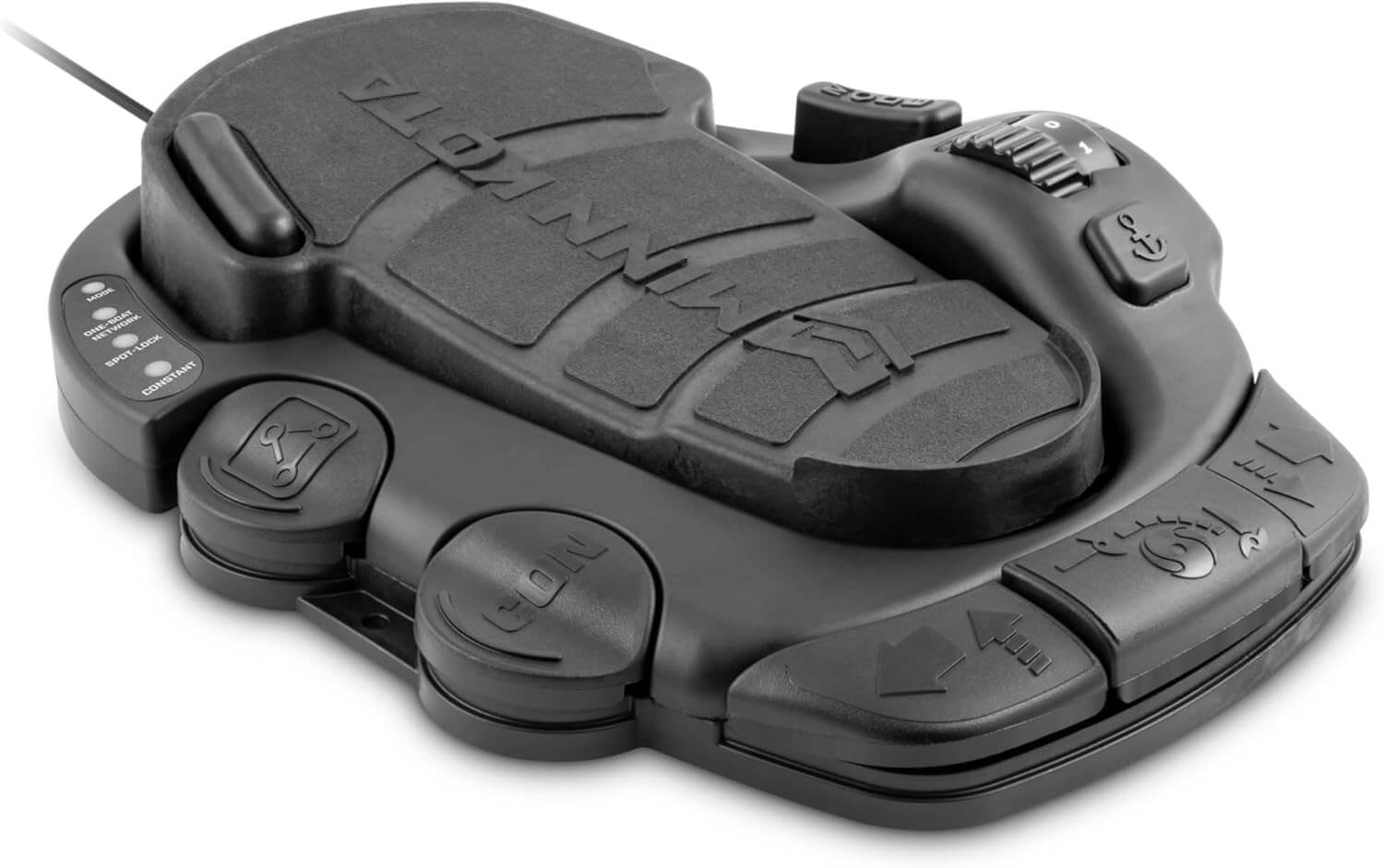 Minn Kota 1866082 Foot Pedal-Corded For RT Instinct / Ulterra Quest with waterproof design and control buttons