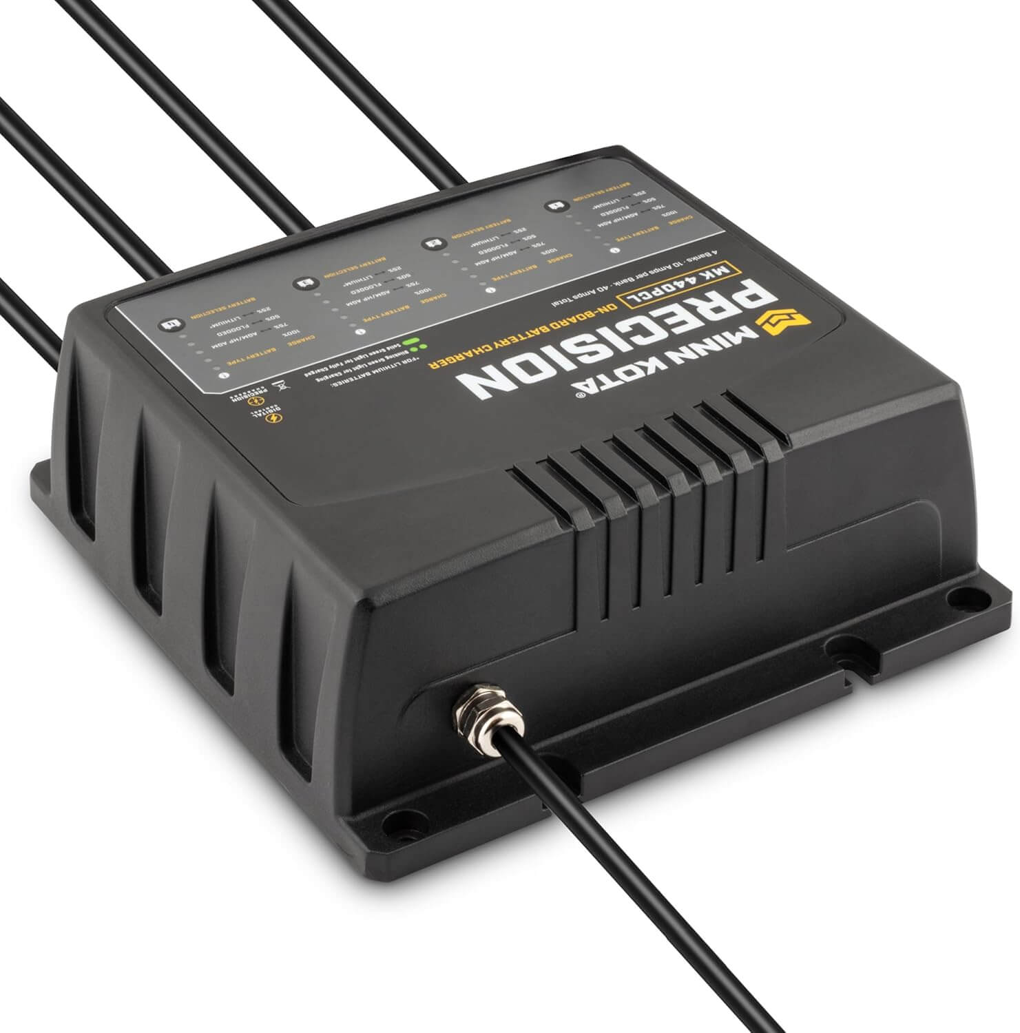 Chargeur de batterie de précision Minn Kota 1834401, 40A, 4 banques