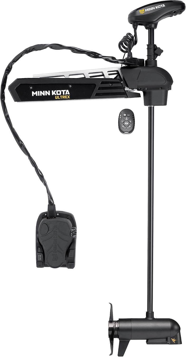 Minn Kota 1368898 Ultrex™ Bow Mount Freshwater Trolling Motor, 112 lbs. Thrust, 52" Shaft, 36 Volts w/Micro Remote, Foot Pedal & MEGA Down Imaging Sonar
