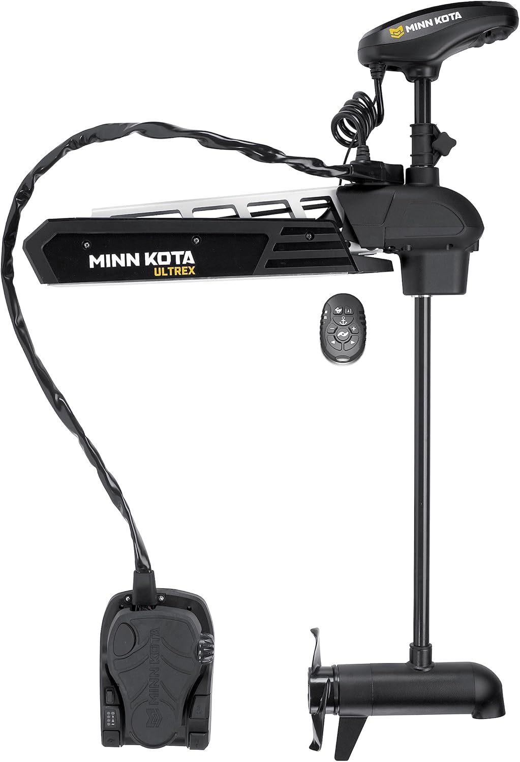 Minn Kota 1368891 Ultrex™ Bow Mount Freshwater Trolling Motor, 80 lbs. Thrust, 52" Shaft, 24 Volts w/Micro Remote, Foot Pedal & Dual Spectrum CHRP Sonar