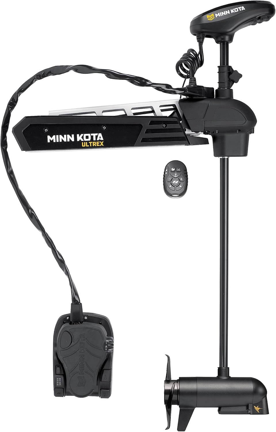 Minn Kota 1368897 Ultrex™ Bow Mount Freshwater Trolling Motor, 112 lbs. Thrust, 45" Shaft, 36 Volts w/Micro Remote, Foot Pedal & MEGA Down Imaging Sonar