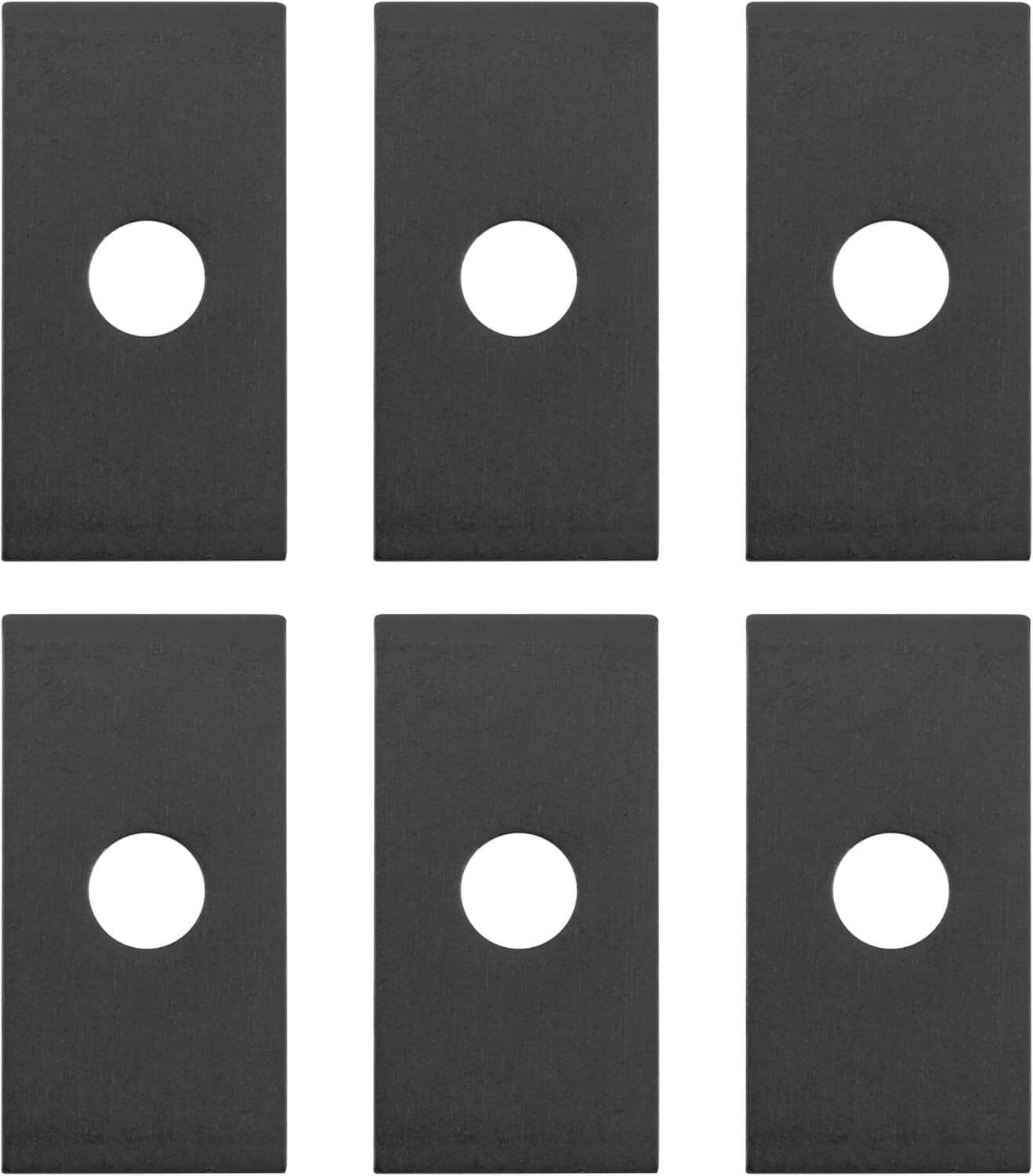 Minn Kota 1854058 MKA-58 Boat Deck Reinforcement Kit, Black stainless steel mounting washers in set of six.