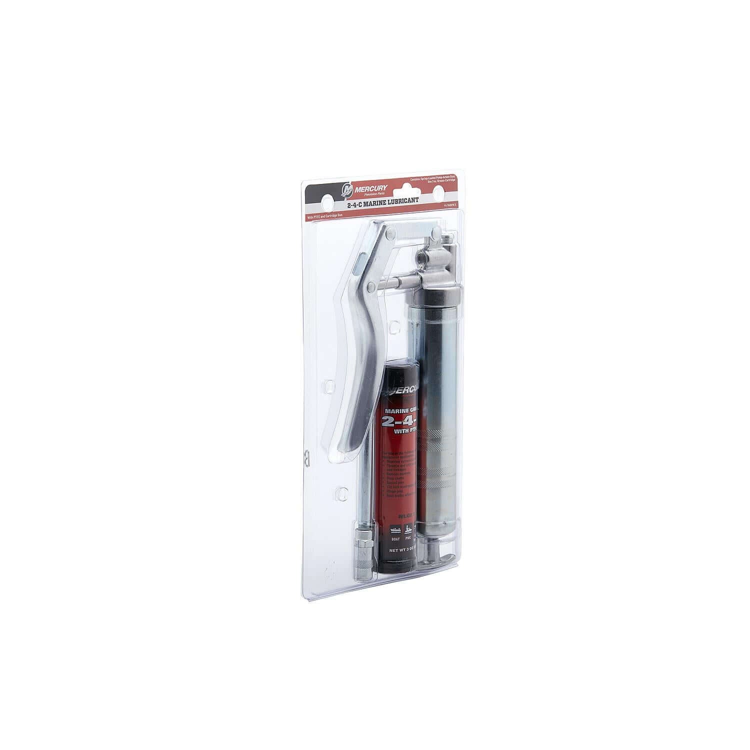 Kit de pistolet graisseur marin Mercury avec graisse marine 2-4-C 99,2 g - Outil de lubrification polyvalent, 74057K5