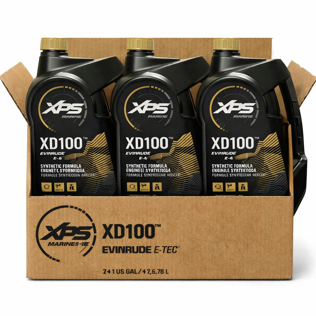 XPS Evinrude XD100 Marine 2-Stroke Outboard Oil 1 QT or 1 US Gal, 779710 / 779711