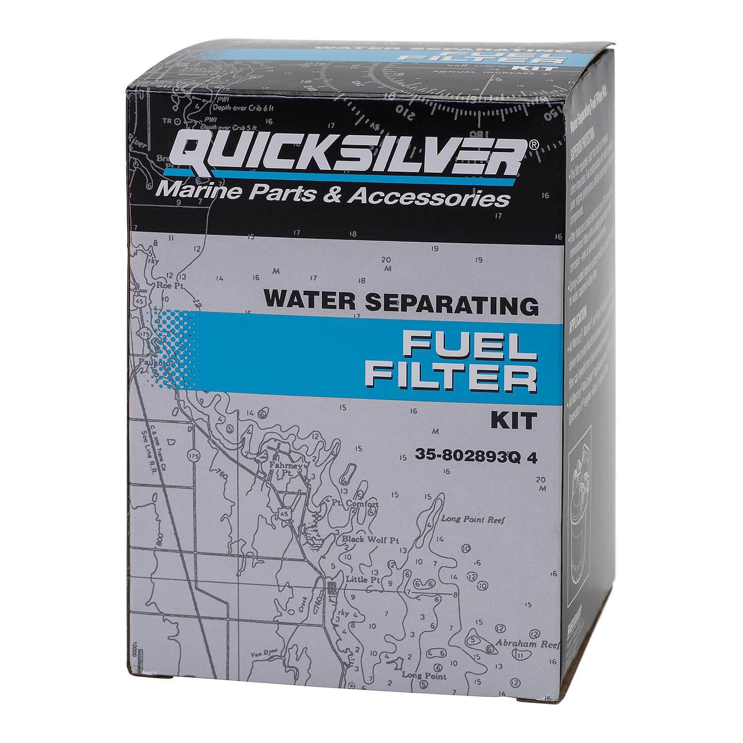 Kit de filtre à carburant décanteur Quicksilver 802893Q4 pour moteurs hors-bord Mercury et moteurs sterndrive et in-bord MerCruiser