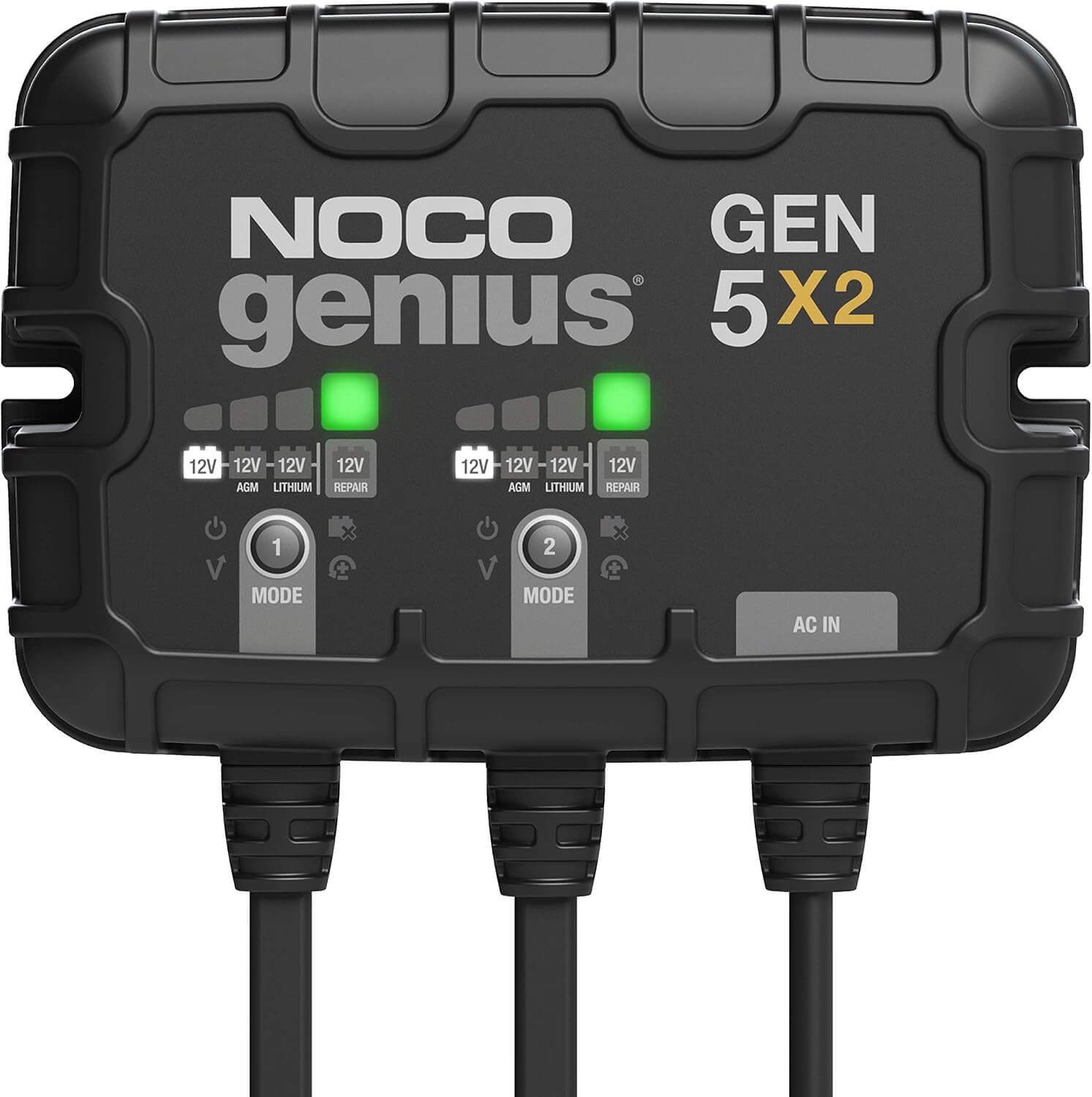 NOCO Genius GEN5X2: 2-Bank, 10A Onboard Battery Charger