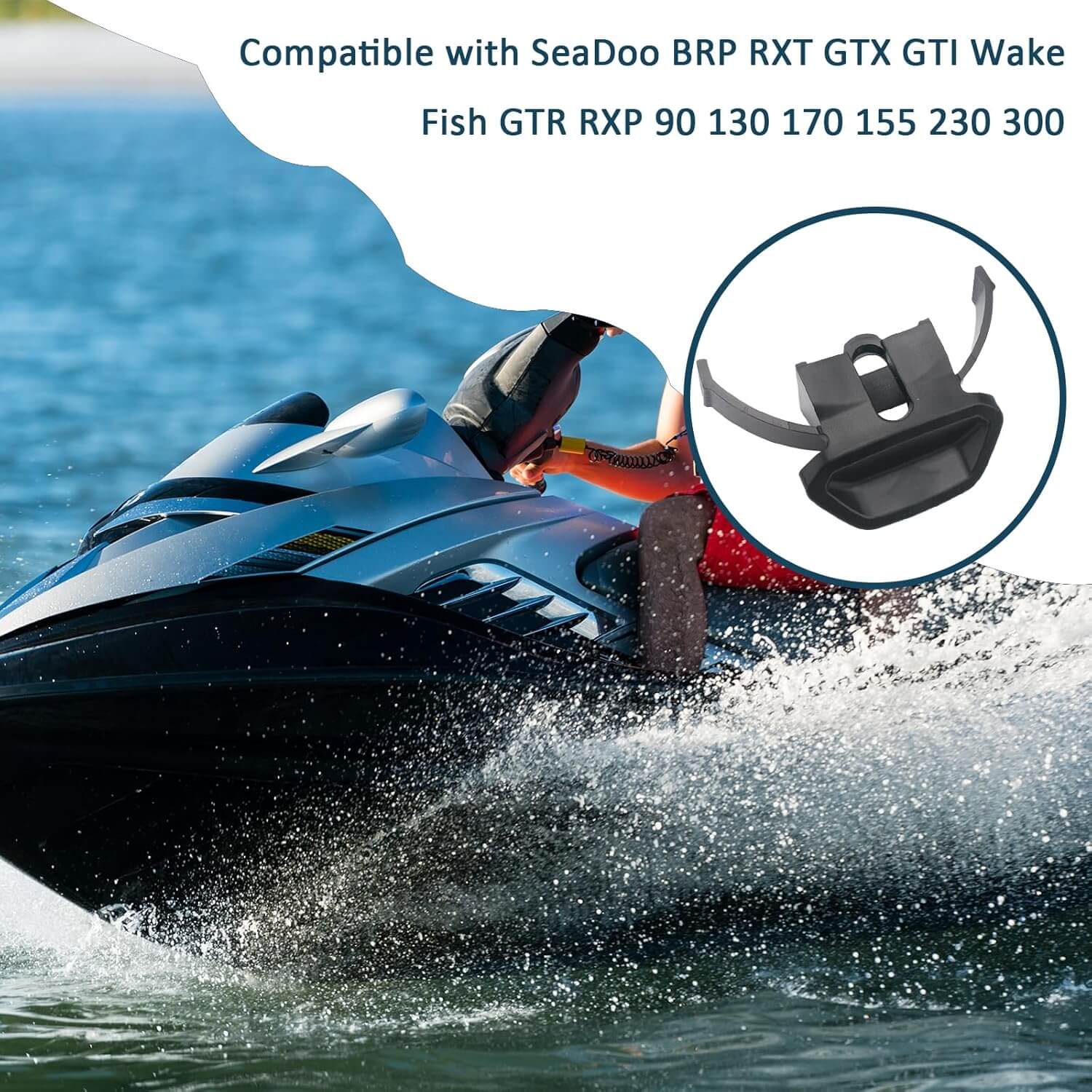 Glove box latch for Sea-Doo BRP RXT GTX GTI Wake Fish GTR RXP models, designed for easy installation and durability.