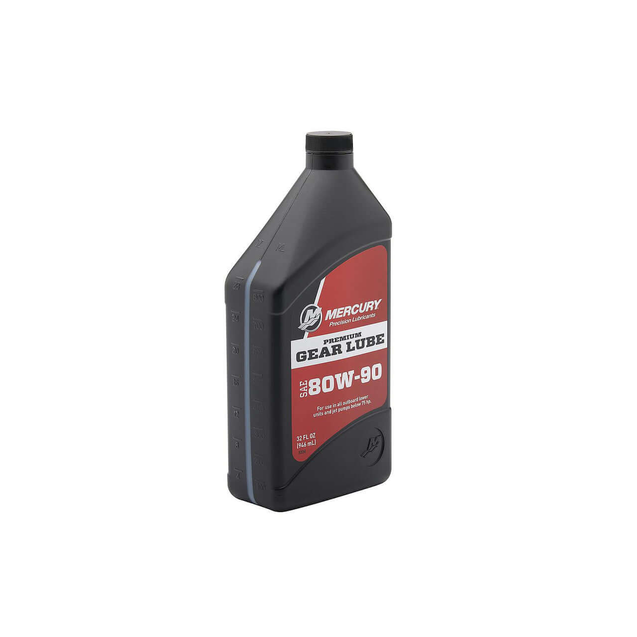 Huile pour engrenages Mercury Marine 80W-90, 1 L – Huile de transmission premium pour moteurs hors-bord de moins de 75 CV, 858058KC1