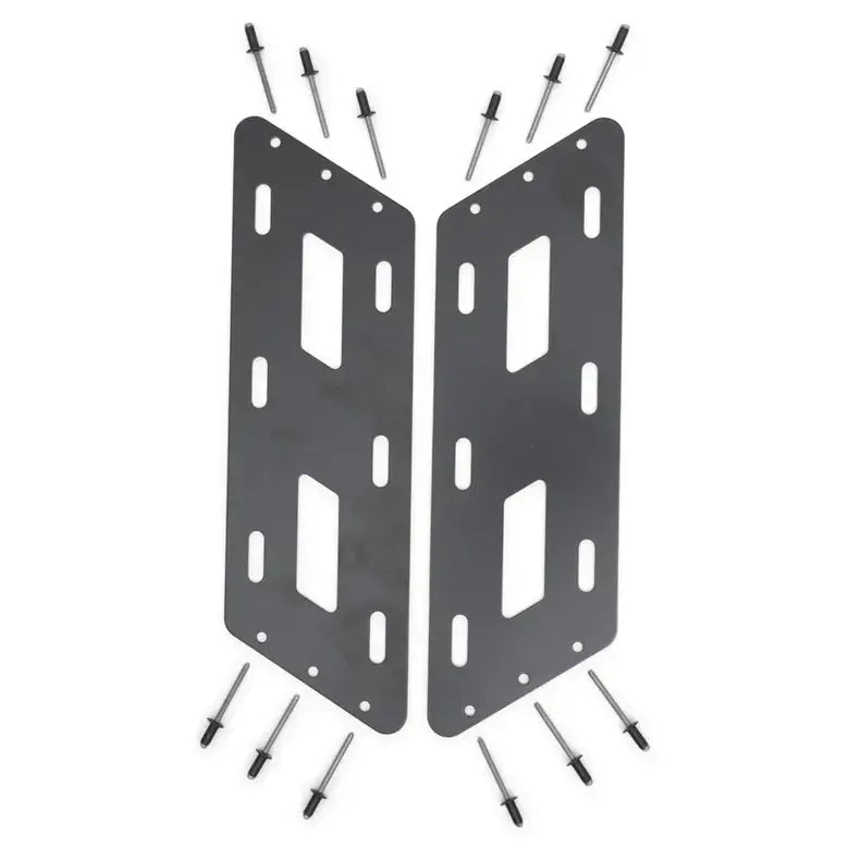 Luggage rack reinforcement plates