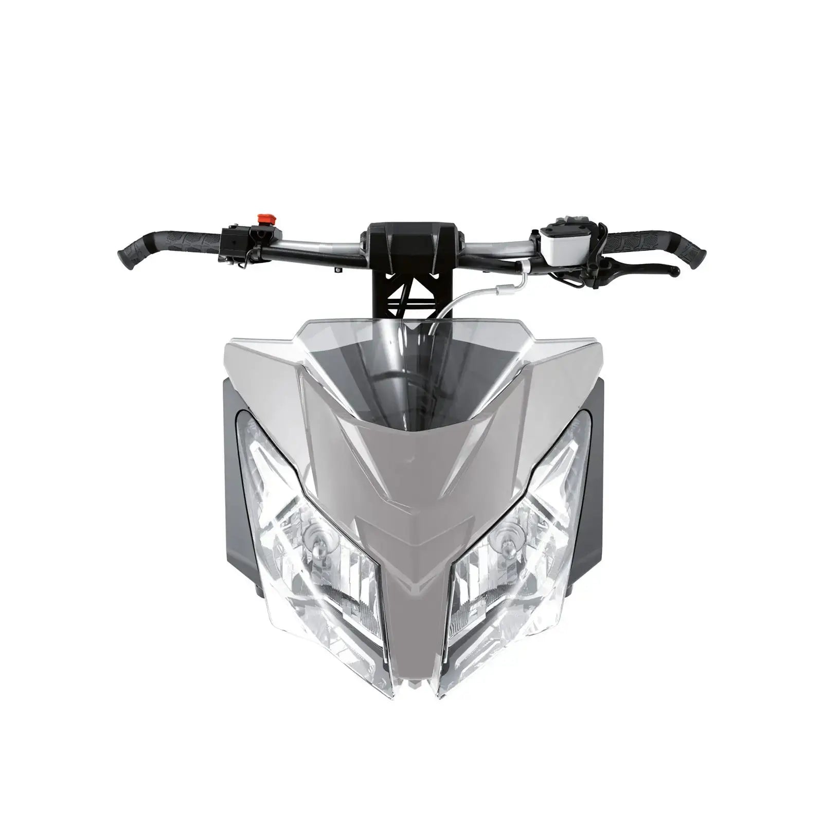 A Ski-doo snowmobile windshield in smoke color, featuring a low profile design.