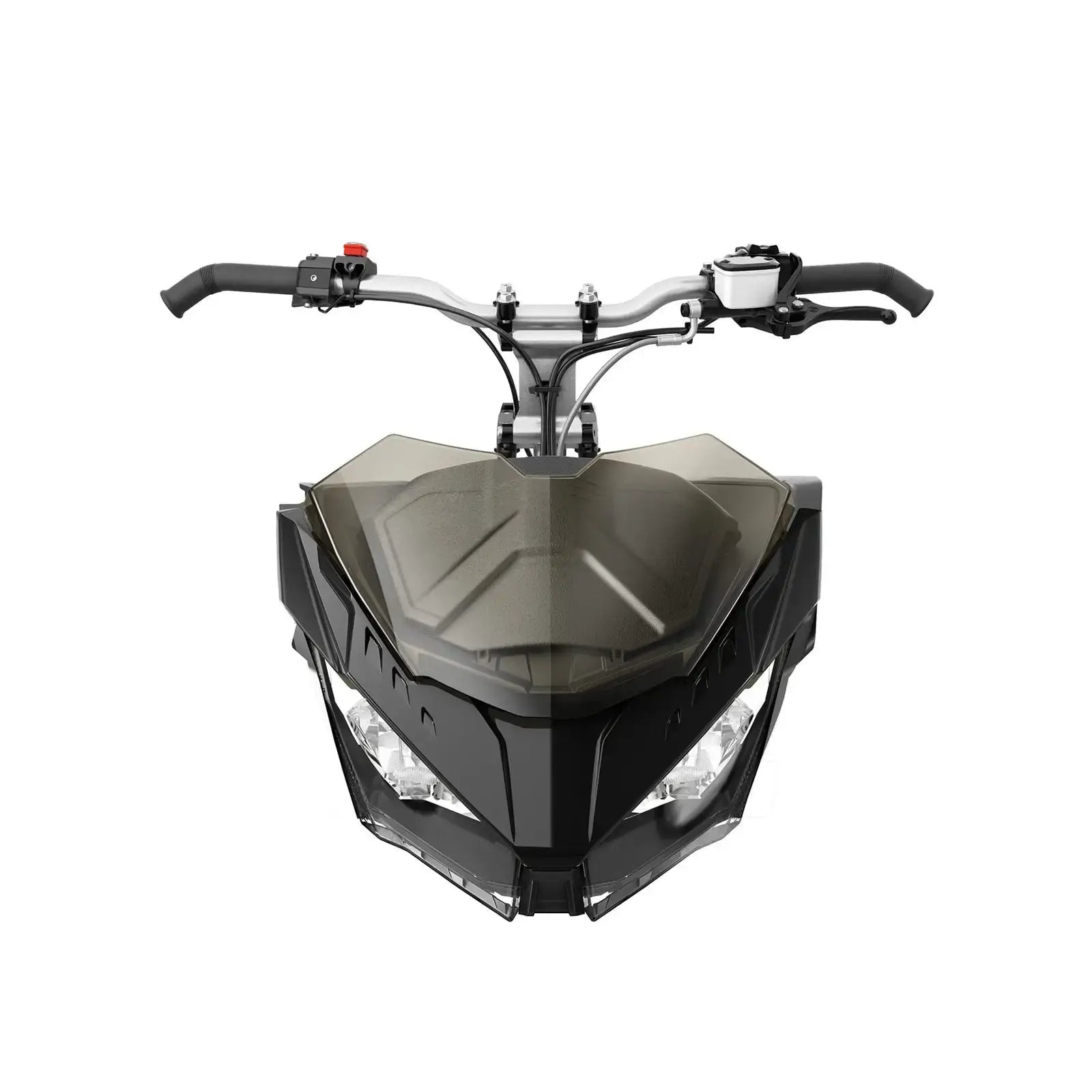 A black REV Gen4 snowmobile with an ultra low windshield designed for basic wind protection and comfort.