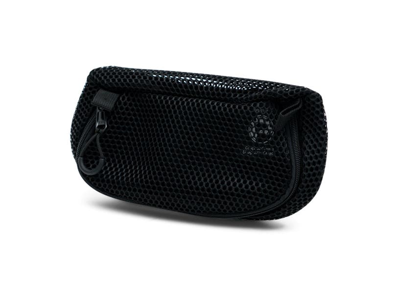 Ski-Doo black mesh goggle drying bag with zipper closure 860201691