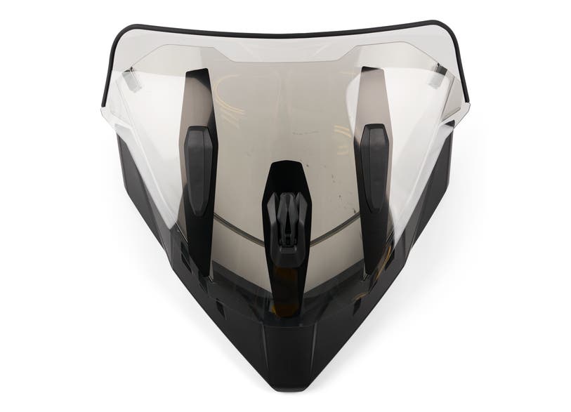 Pare-brise réglable Ski-Doo, position basse à moyenne, avec support - Fumé pour REV Gen4