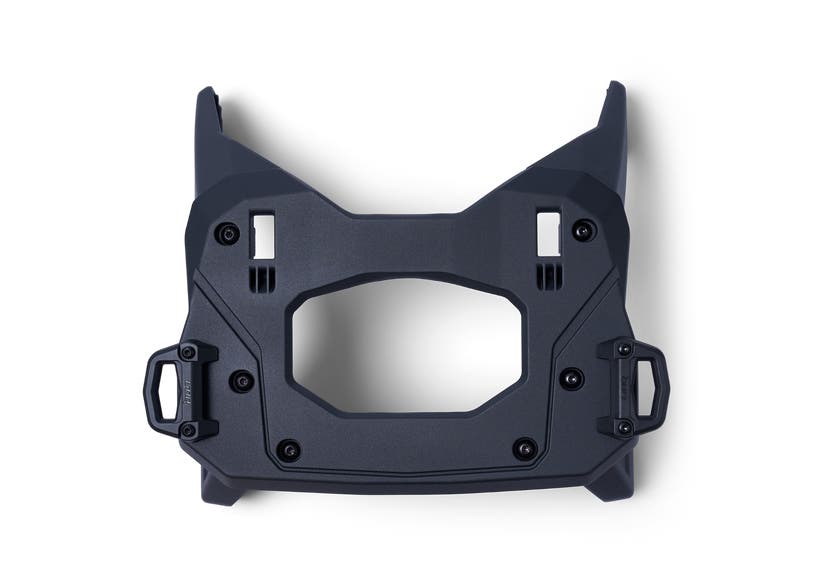 Ski-Doo LinQ Lightweight 1 + 1 Rack black mounting plate top view 860202414