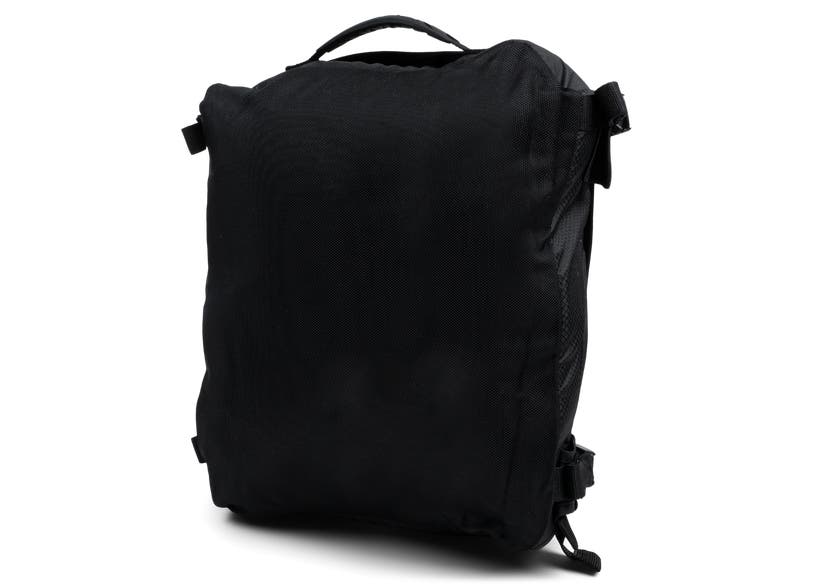 Ski-Doo 4 US Gal 15L slim tunnel bag black with soft straps rear view