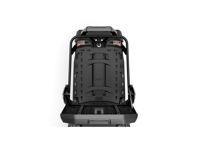 Ski-Doo Stackable LinQ Deck rear cargo rack with integrated taillights, top view, 860202746