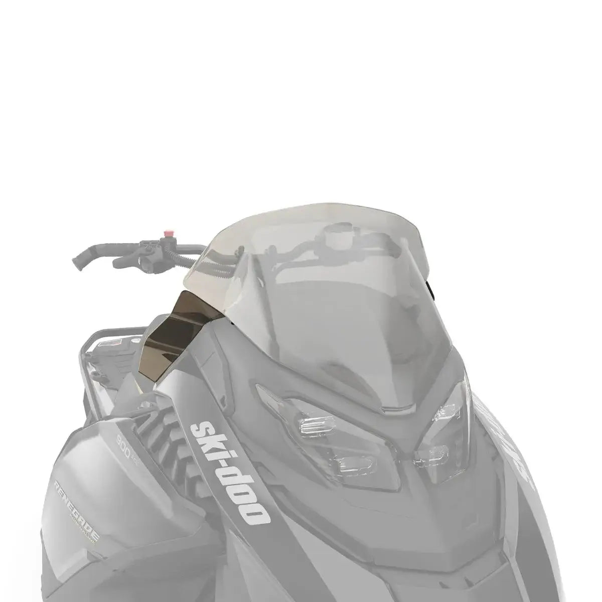 Side deflectors for windshields on Ski-Doo