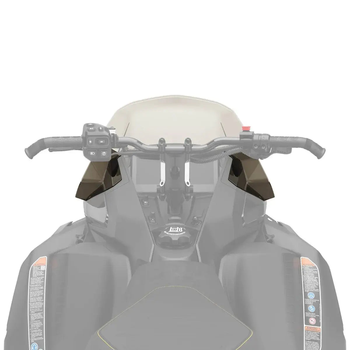 Side deflectors for Ski-Doo windshield