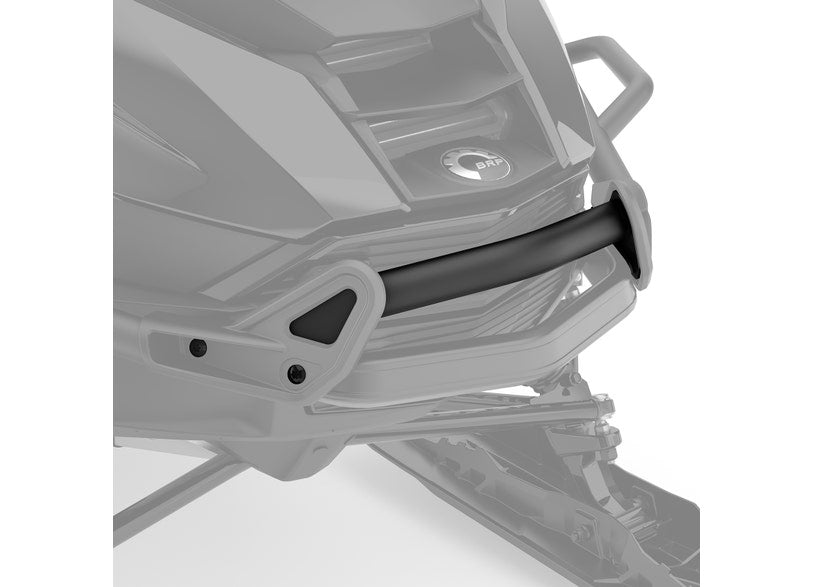 Ski-Doo Center HD Front Bumper 860203012 installed on snowmobile front end