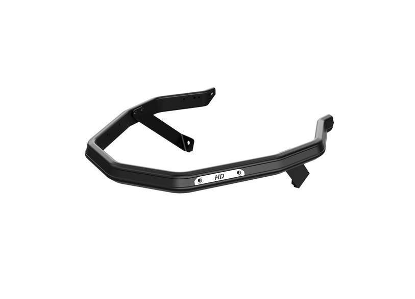 Ski-Doo Heavy-Duty Front Bumper black HD snowmobile bumper angled view
