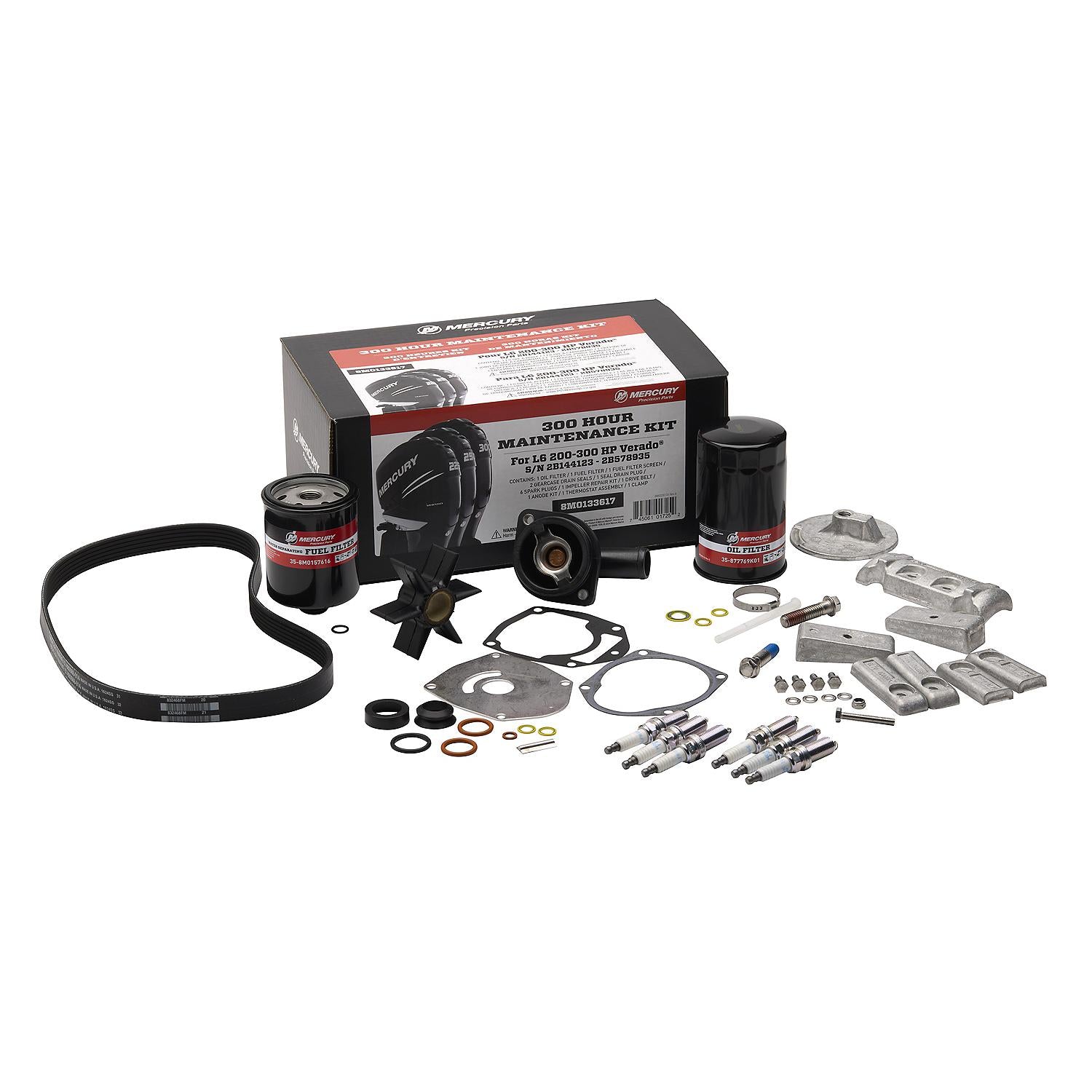 Mercury Marine Outboard Verado L6 Service Kit 300 Hour 2B144123 and above - 8M0133617