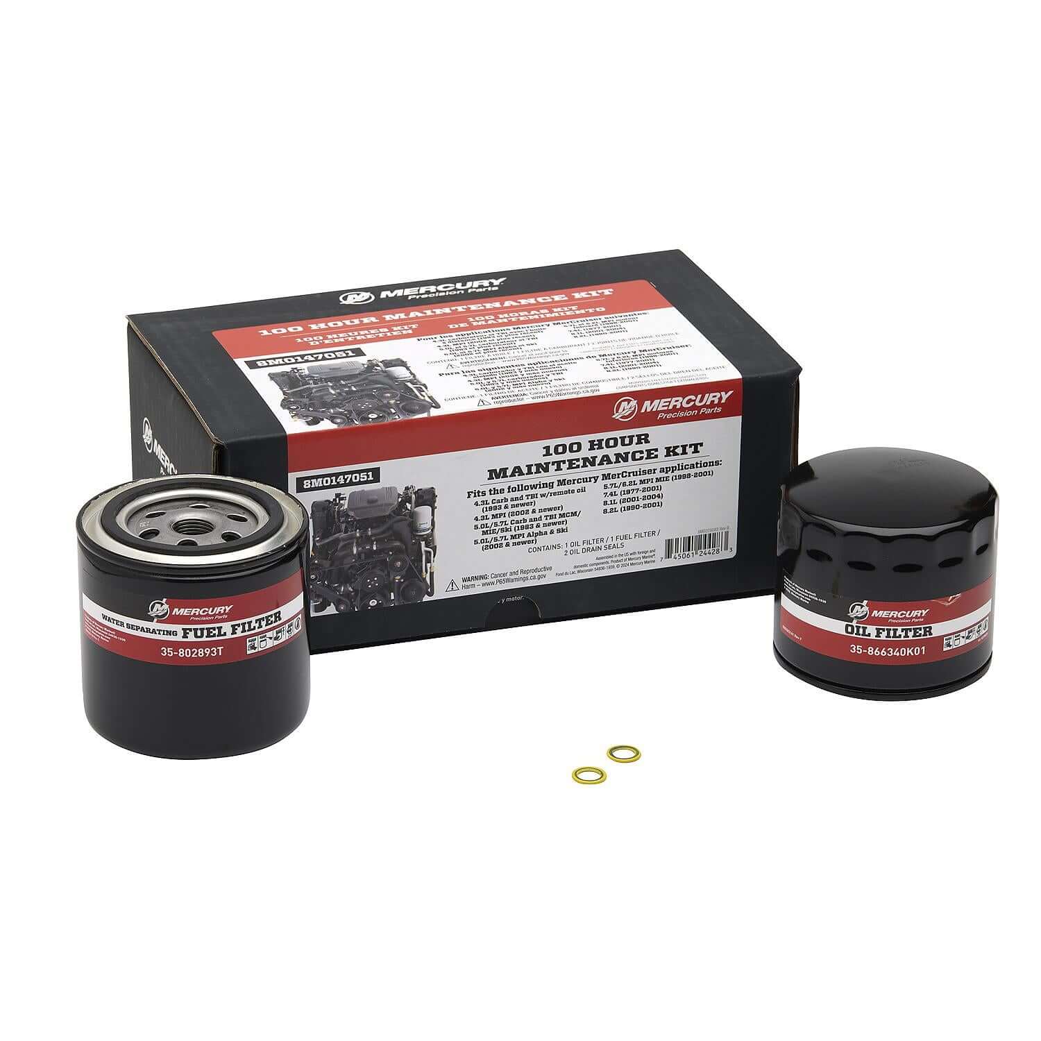 Mercury Marine 100-Hr Service Kit 4.3L/5.0L/5.7L MPI - 8M0147051