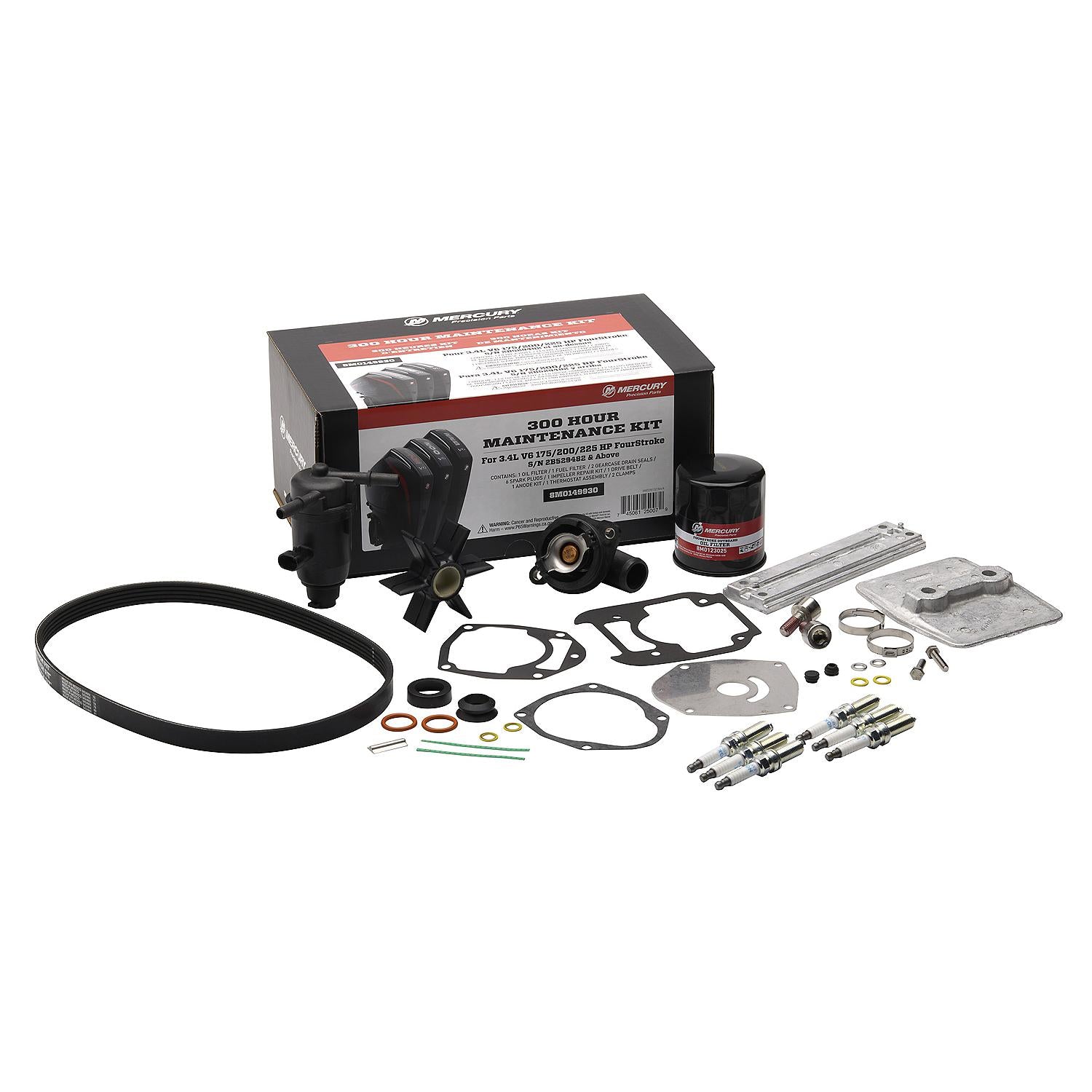 Mercury Marine Outboard 300 Hour V6 3.4L 200-350 HP 4 Stroke Service Kit - 8M0149930