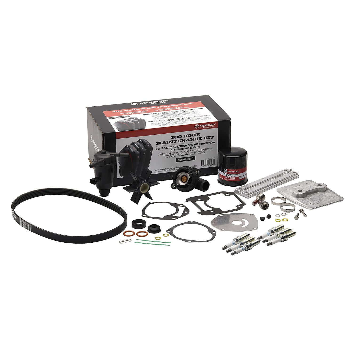 Mercury Marine Outboard 300 Hour V6 3.4L 200-350 HP 4 Stroke Service Kit - 8M0149930