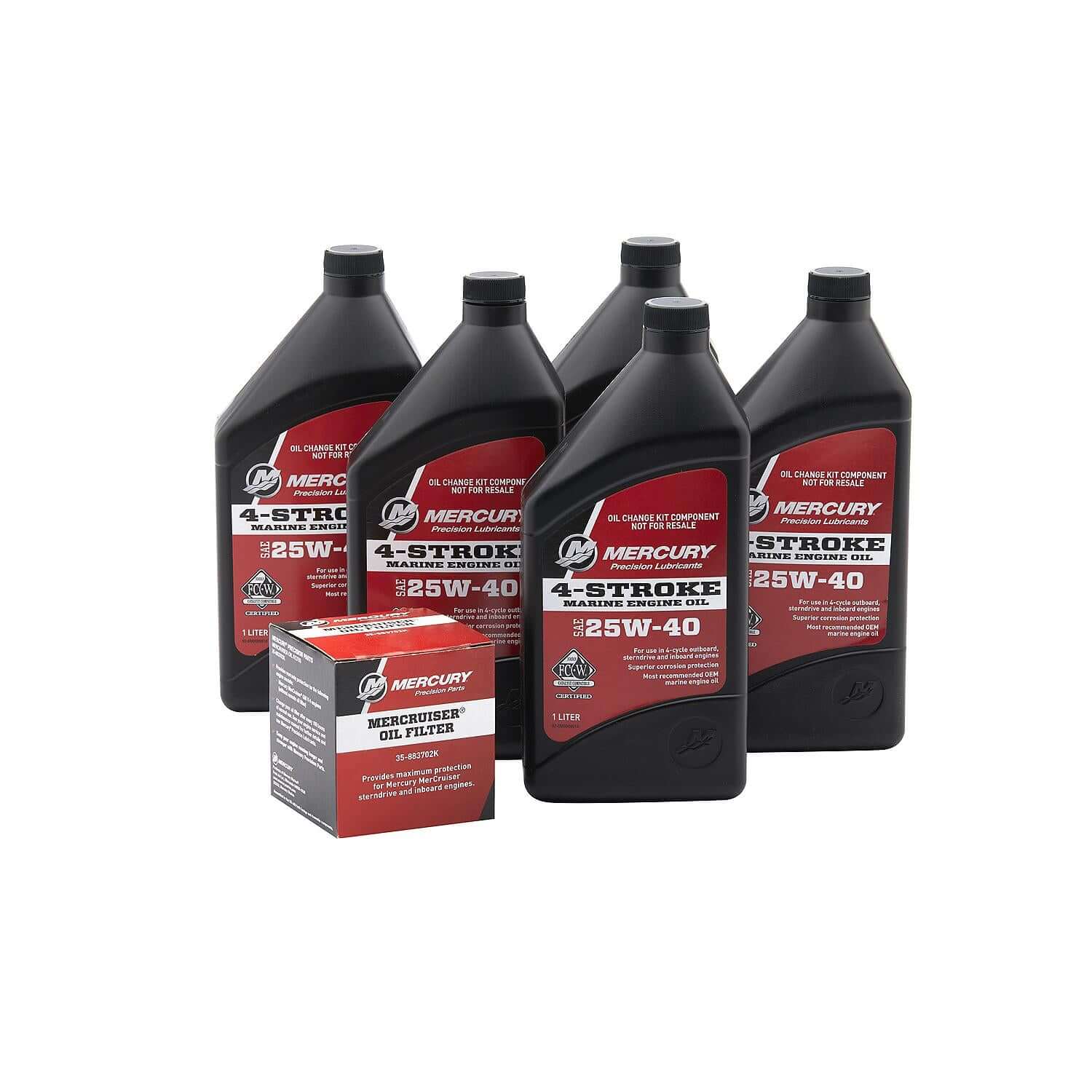 Mercury Sterndrive Oil Change Kit for MerCruiser 4.3L V6 4-Stroke Engines, 8M0182227