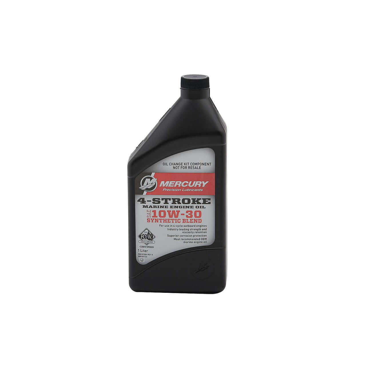 Kit de vidange d'huile hors-bord 4 temps Mercury Marine 10W-30 pour moteurs hors-bord Mercury V6 et V8 de 175 à 300 ch - 8M0187621