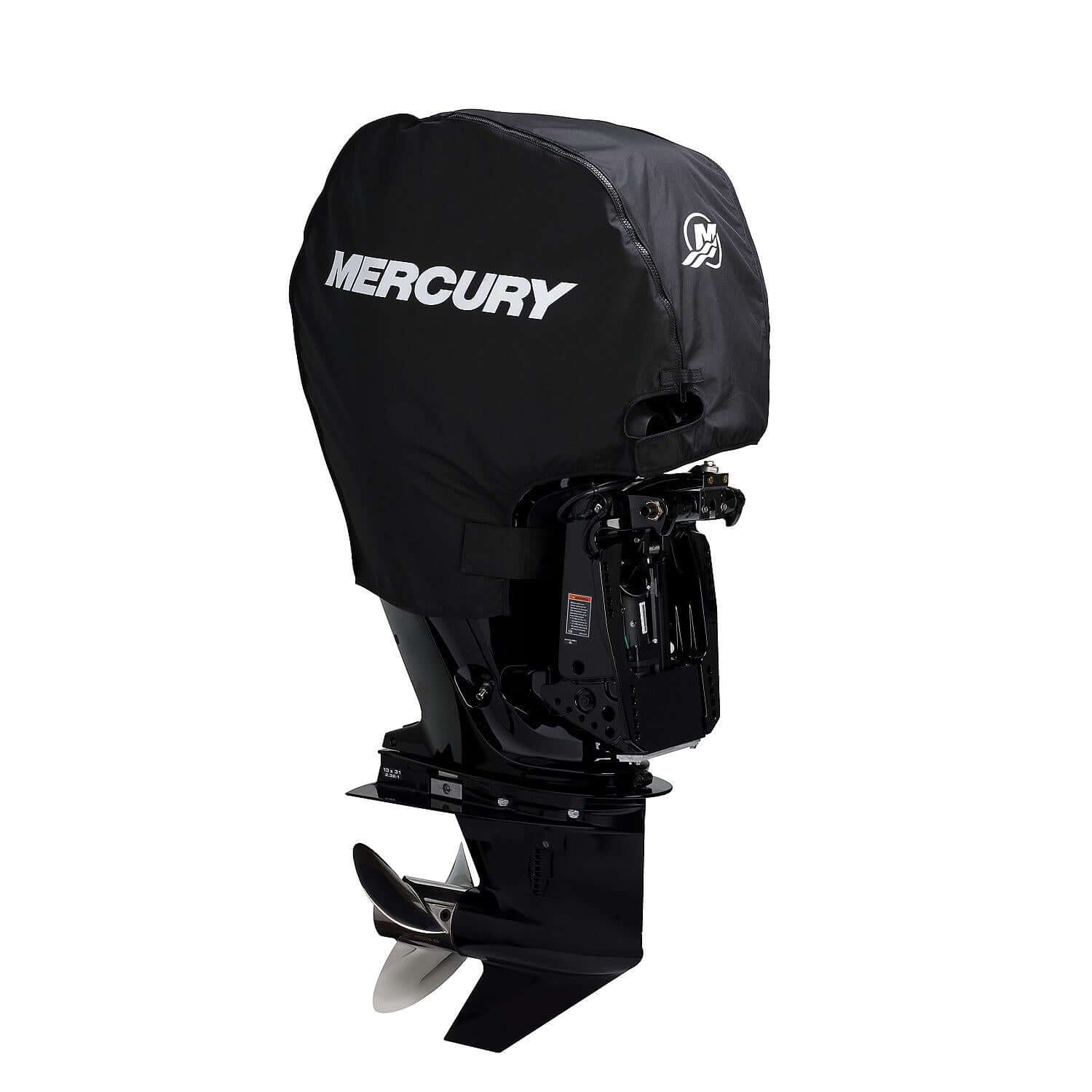 Housse hors-bord Mercury Marine Tow N Stow pour moteurs hors-bord 4 temps de 75 à 115 ch, noire - 8M0221491