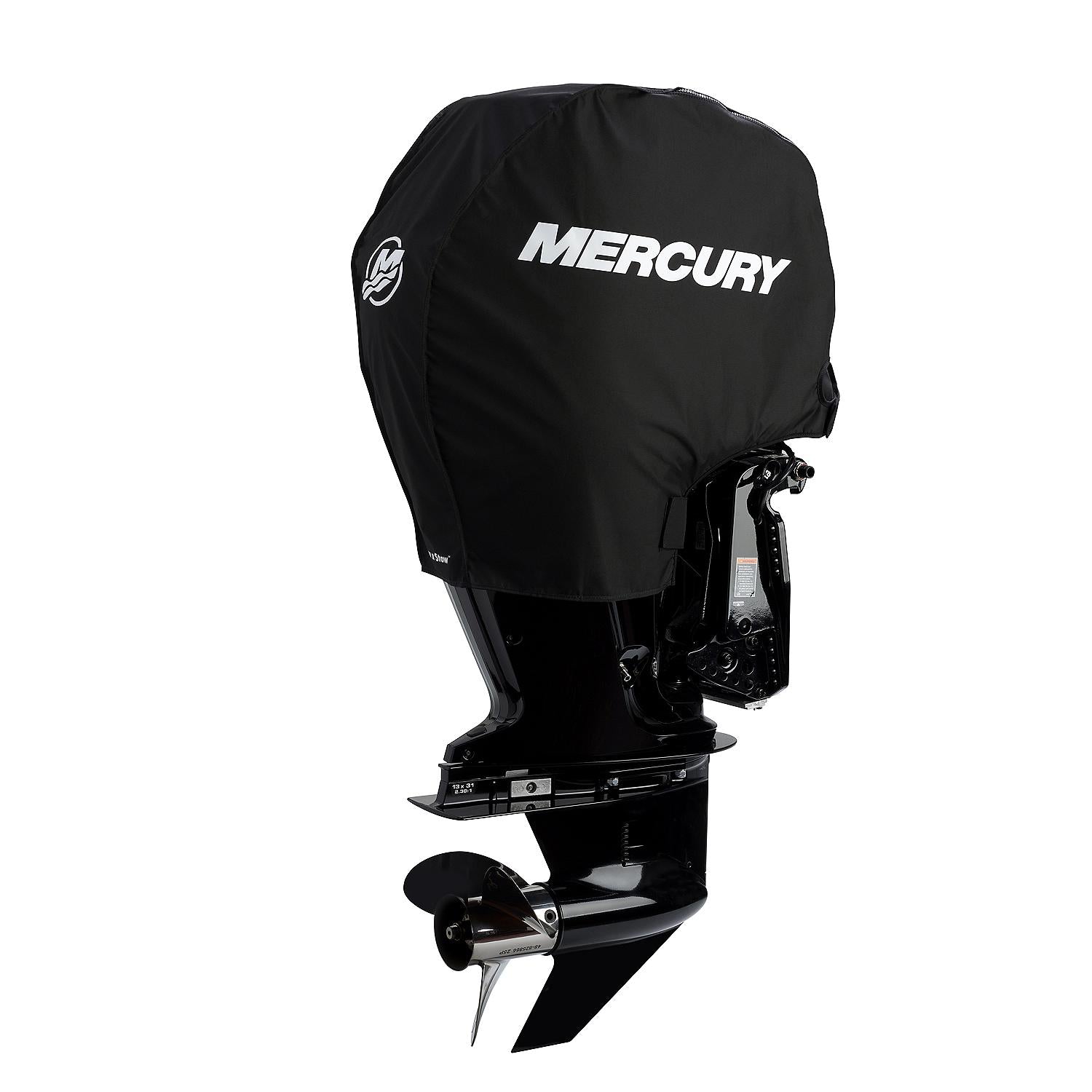 Mercury Marine Tow N Stow Outboard Cover for 75-115hp FourStroke Engines, Black - 8M0221491