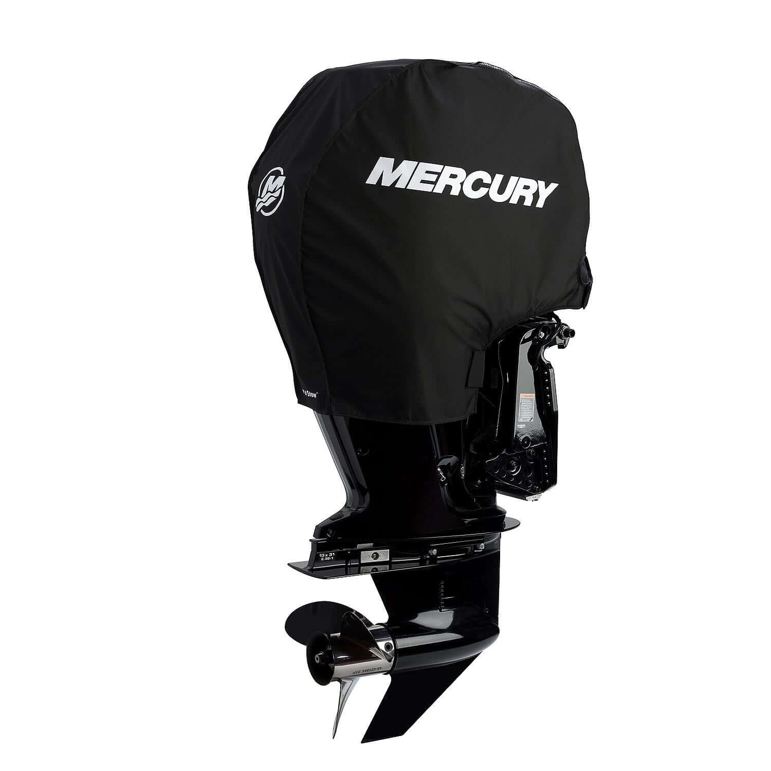 Mercury Marine Tow N Stow Outboard Cover for 75-115hp FourStroke Engines, Black - 8M0221491