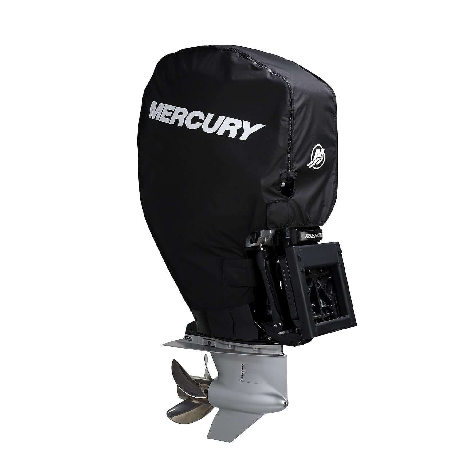 Housse de moteur hors-bord Mercury Marine Tow N Stow pour moteurs Verado L6 de 225-400 ch, noire, 8M0221494