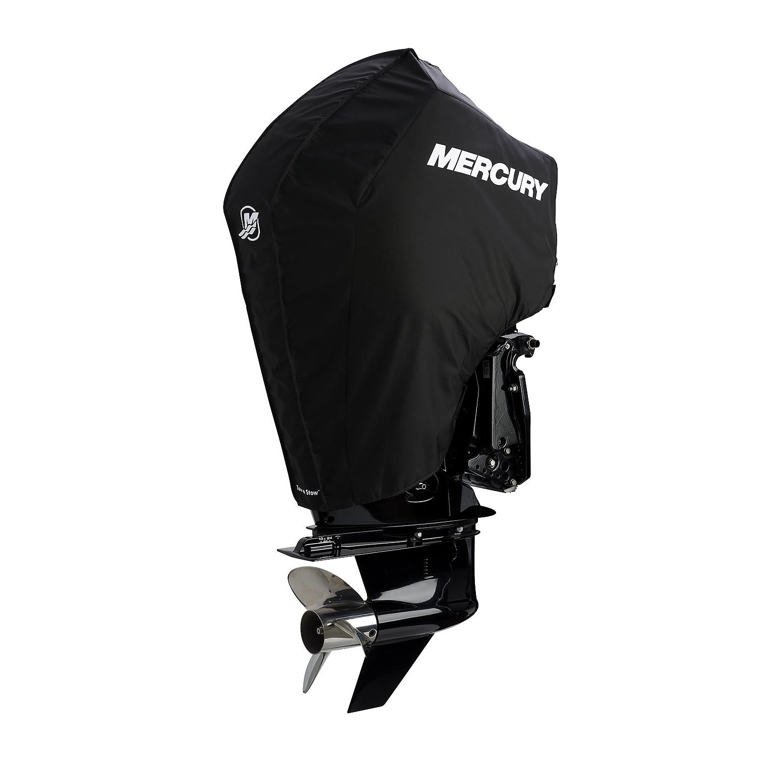 Mercury Marine Tow N Stow Outboard Cover for V6 175-225hp FourStroke Engines, Black, 8M0221495