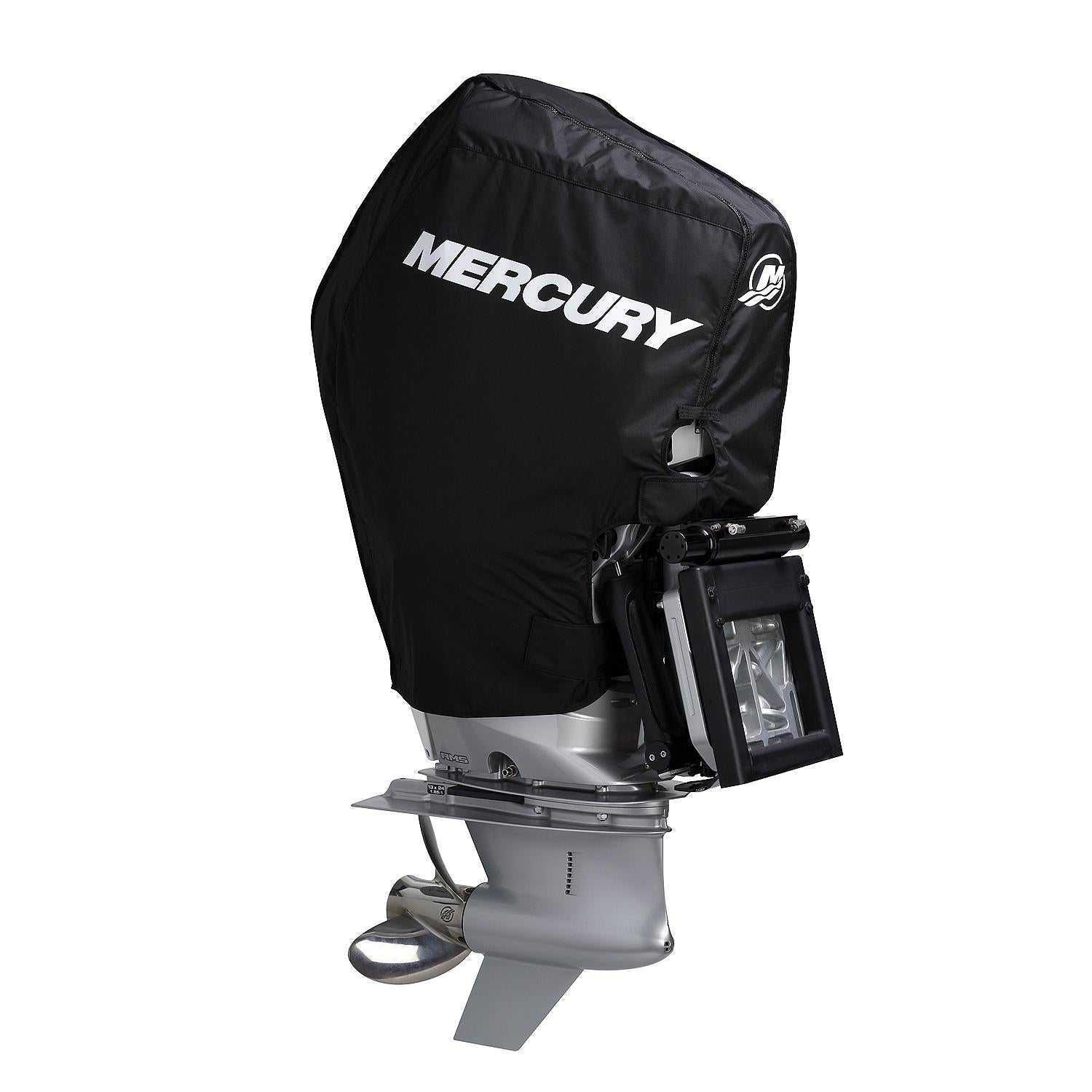 Mercury Marine Tow N Stow Outboard Cover for V8 200-300hp FourStroke Engines, Black, 8M0221496