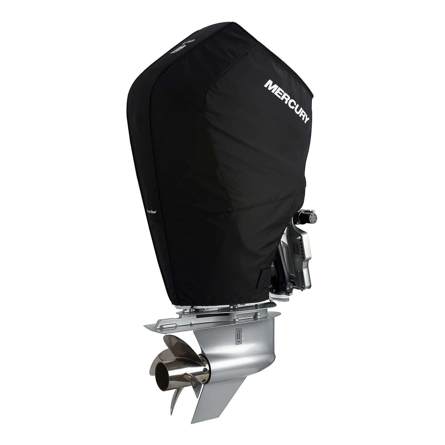 Housse de moteur hors-bord Mercury Marine Tow N Stow pour moteurs Verado V10 de 350-425 ch, noire, 8M0221497