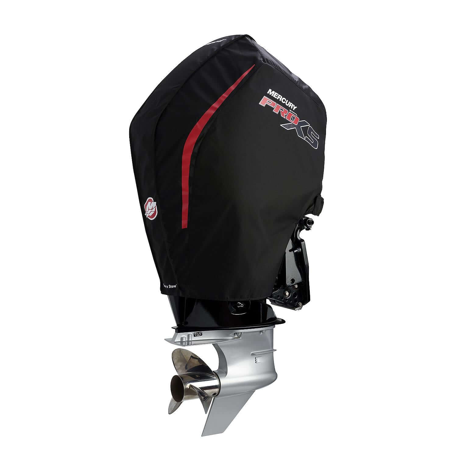 Mercury Marine Tow N Stow Outboard Cover for V8 200-300hp Pro XS Engines, Black, 8M0221499