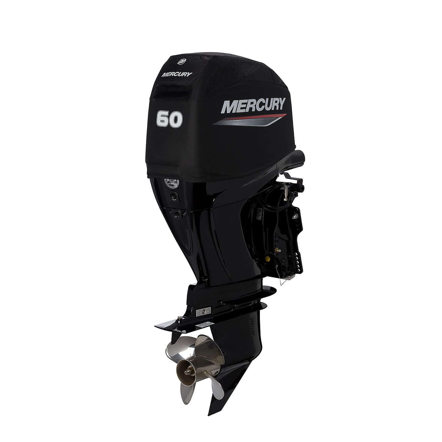 Mercury 60hp FourStroke vented splash cover alternate view
