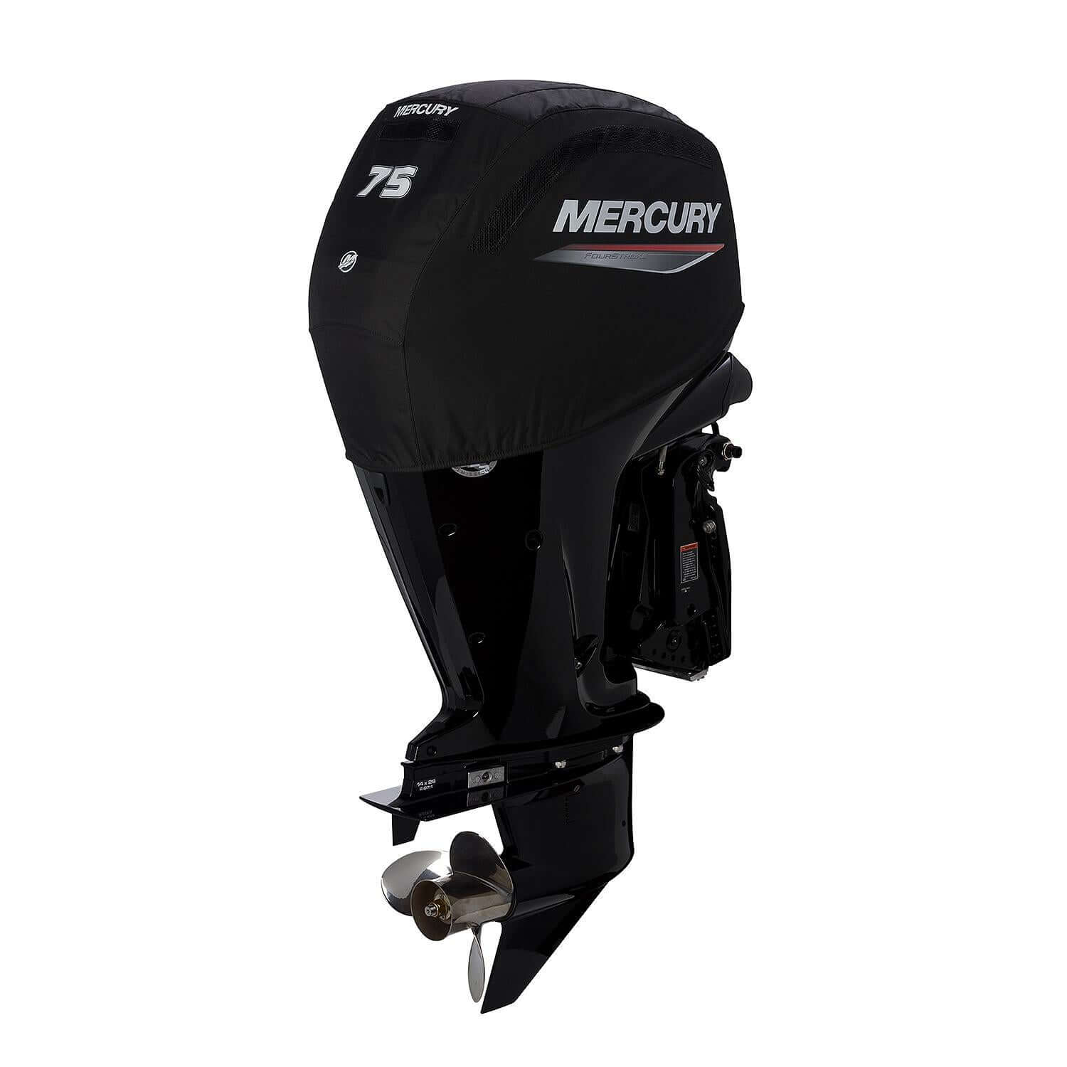 Cache de protection ventilé Mercury Marine pour moteurs hors-bord quatre temps 2,1 L 75 ch, noir, 8M0228505
