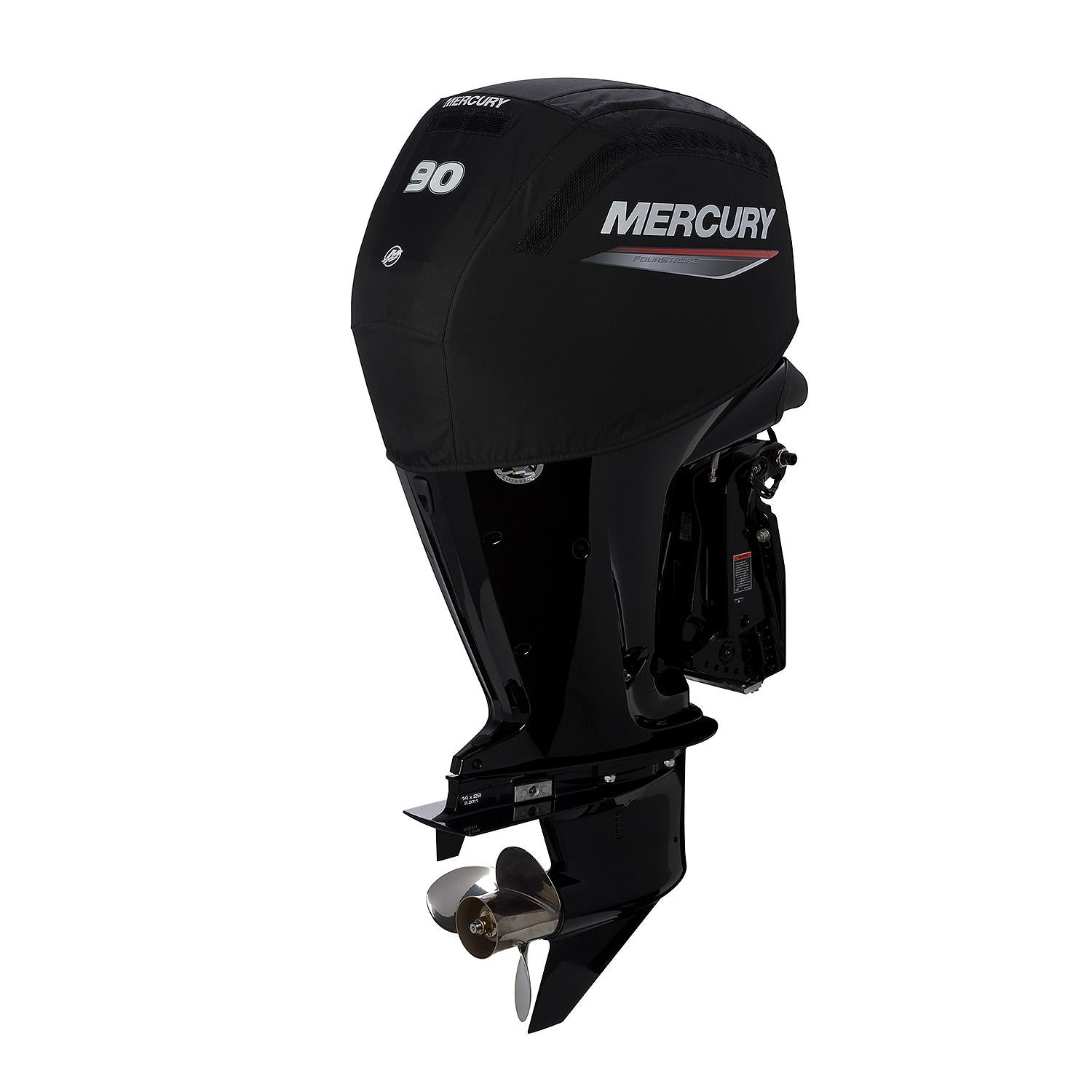 Mercury Marine Vented Splash Cover for 2.1L 90hp FourStroke Outboard Engines, Black, 8M0228507